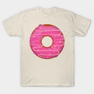 Pastry Donut with Pink Strawberry Frosting T-Shirt